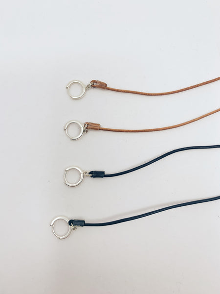 Mask Lanyard | Simple Leather Strap